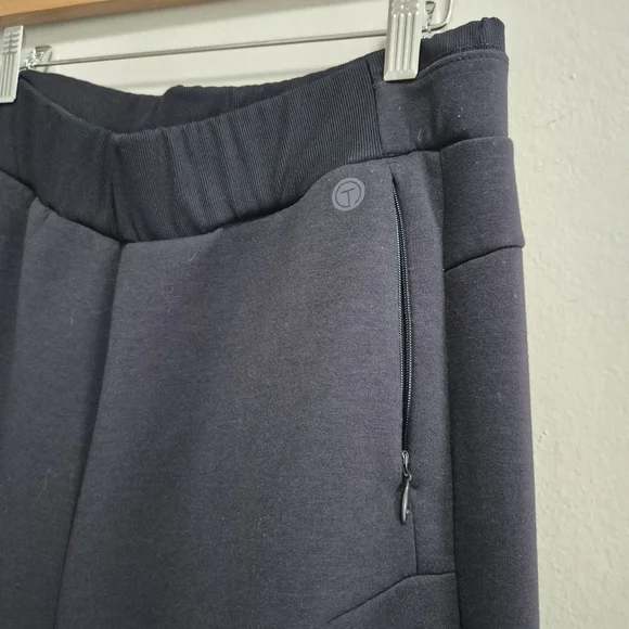T By Talbots Dark Navy Blue Joggers With Pockets Size LP Large Petite - Picture 2 of 5